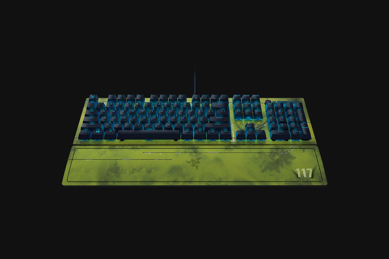 Razer BlackWidow V3 Halo Infinte Gaming Keyboard Green Switches RGB UK Layout QWERTY