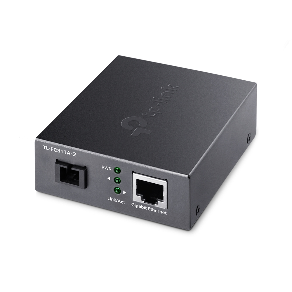 TP-Link Gigabit-WDM-Medienkonverter, Auto-Negotiation, verlängert die Glasfaserentfernung auf bis zu 2 km, Plug and Play