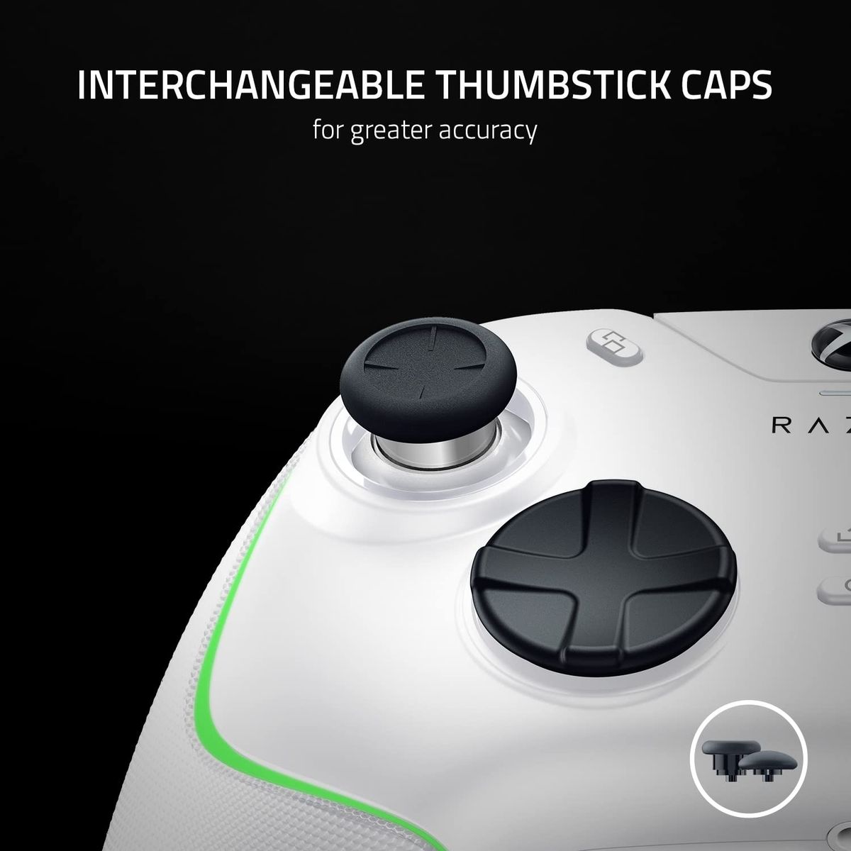 Razer Wolverine V2 Chroma Wired Gaming Pro Controller für Xbox Series X|S, Xbox One, PC: RGB-Beleuchtung - Remappable Buttons & Trigger - Mecha-Taktile Buttons & D-Pad - Trigger Stop-Switches - Weiß
