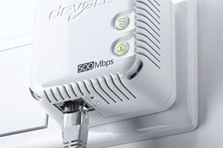 devolo dLAN 500 Wi-Fi Starter Kit PowerLan 2er Set UK