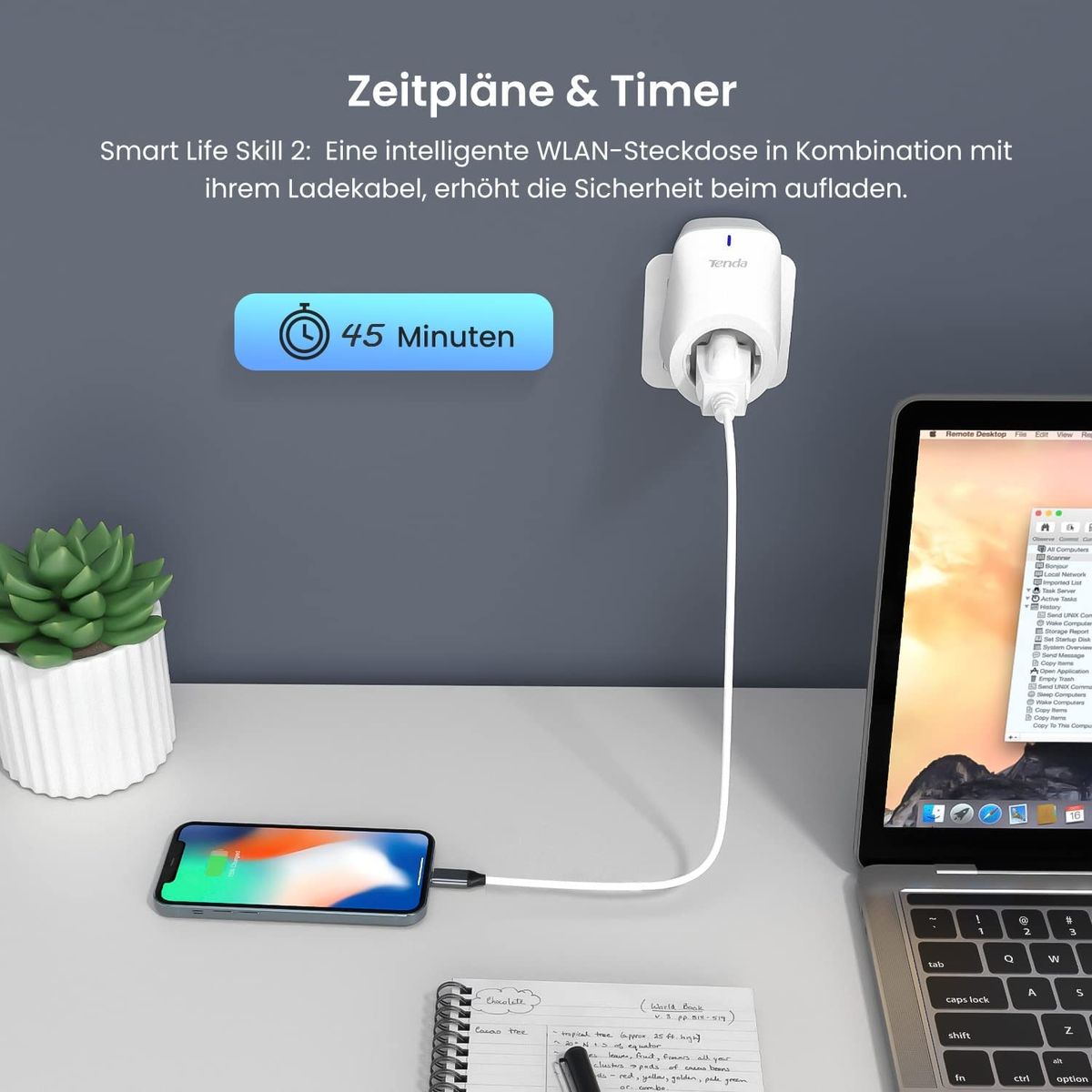 Tenda WLAN Smart Steckdose SP9, 16A Wifi Plug mit Energieverbrauchsanzeige, App- und Sprachsteuerung (Alexa & Google home) , Timer, AwayModus Kinderschutz, 4er pack (Nur 2.4GHz WiFi) Mit Energieverbrauchsanzeige 4er Pack 16a