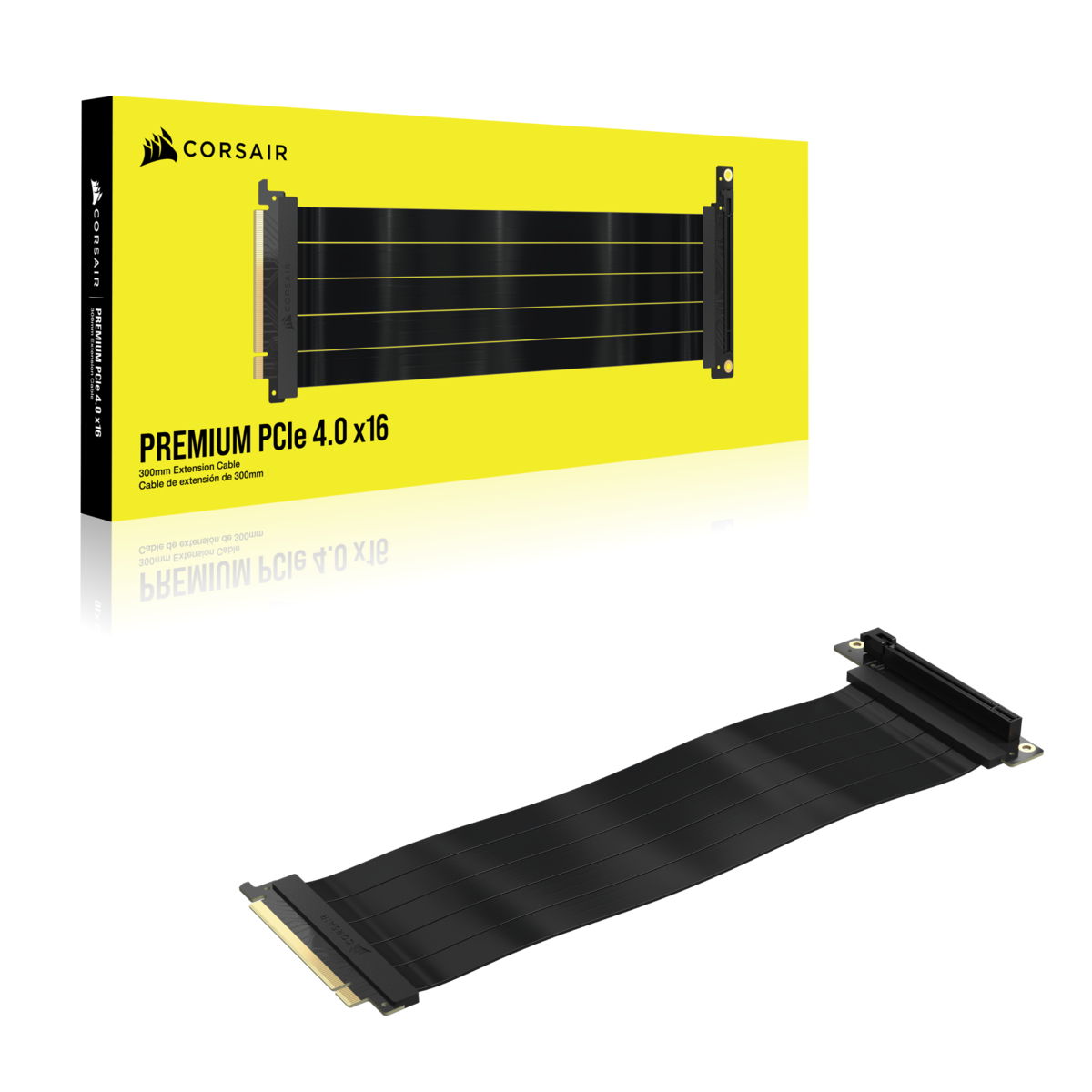 Corsair CC-9310001-WW GPU-Halterung für Grafikkarten, Universal PC Halterung, Schwarz, PCIe 4.0, 1x GPU
