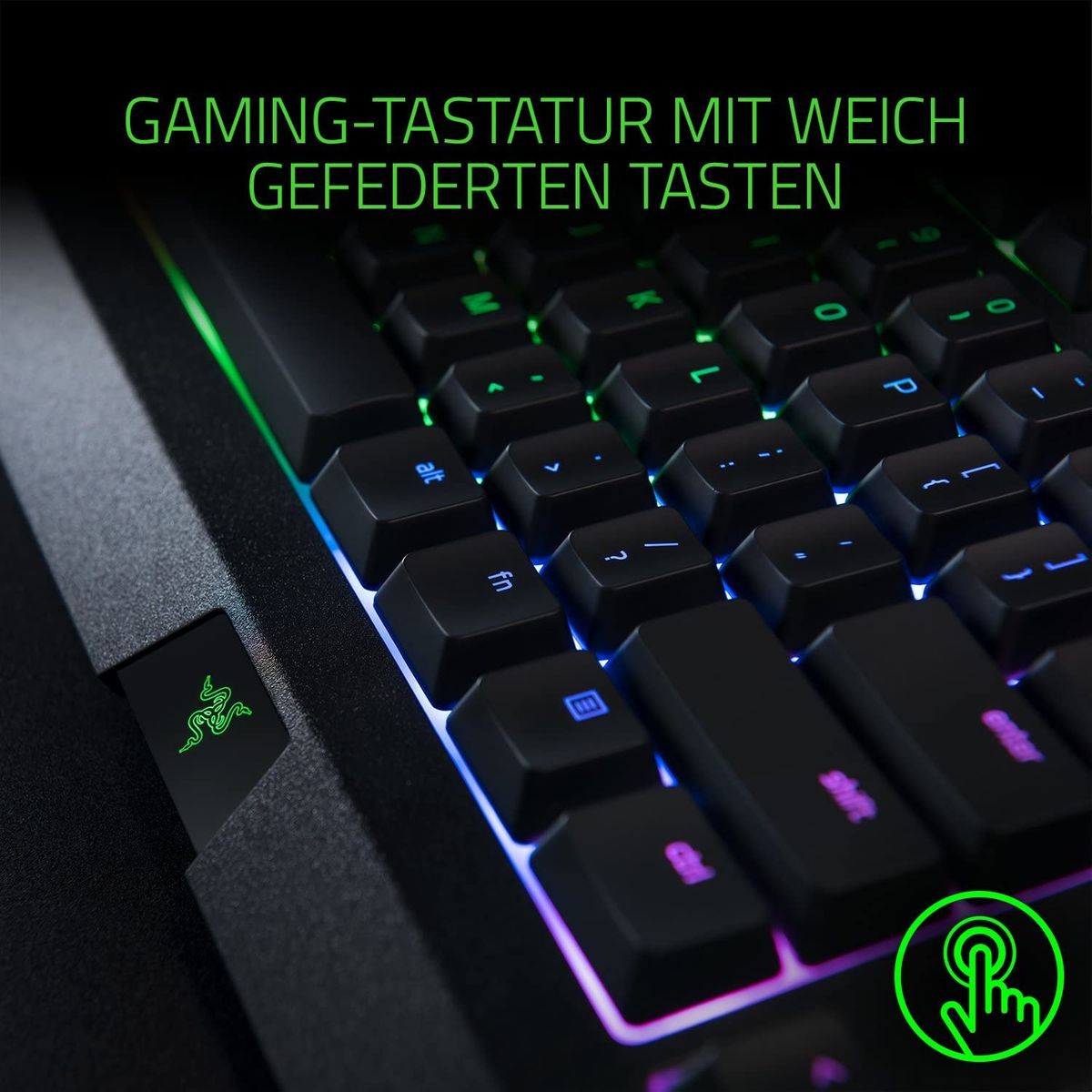 Razer Cynosa Chroma Gaming Keyboard Membrane Switches RGB DE-Layout