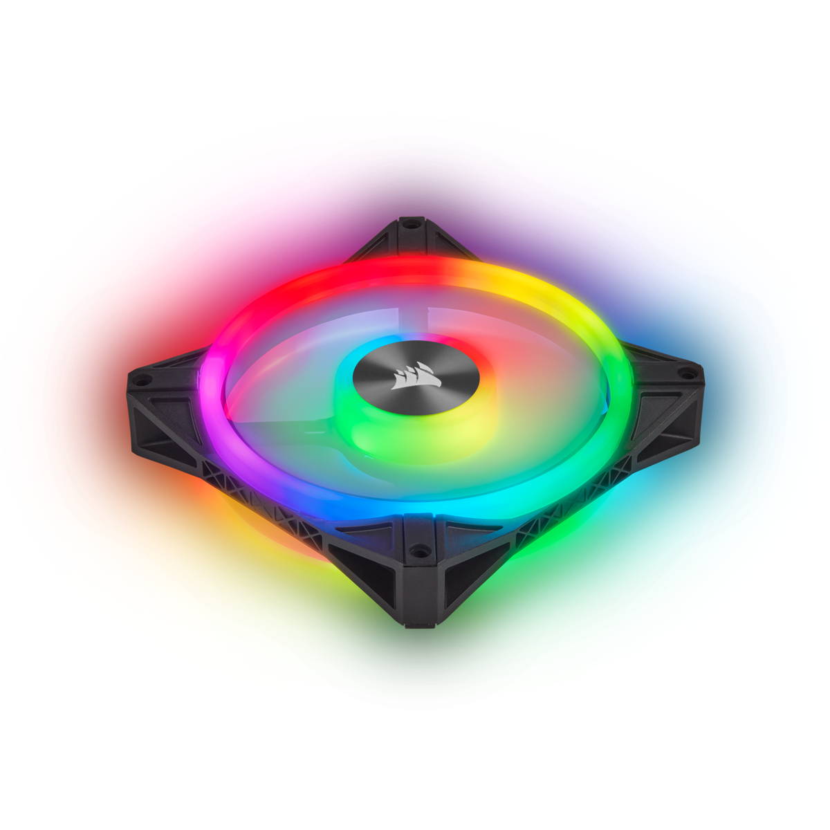 Corsair iCUE QL120 RGB Gehäuselüfter 12 cm PWM 1500 RPM Hydrauliklager RGB Schwarz/Grau