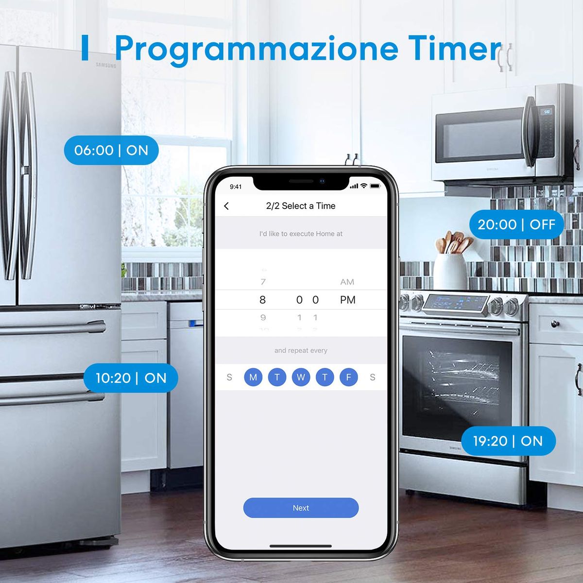 Meross Italienische WiFi-Steckdose 16A, intelligente Energieüberwachung (Typ L), Programmfunktion, Sprachsteuerung und Fernbedienung, kompatibel mit Alexa, Google Assistant, 3840 W, 2 Stück Meross Italienische WiFi-Steckdose 16A, intelligente Energieüberwachung (Typ L), Programmfunktion, Sprachsteuerung und Fernbedienung, kompatibel mit Alexa, Google Assistant, 3840 W, 2 Stück
