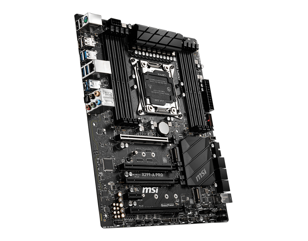 MSI X299-A PRO Motherboard Intel® X299 LGA 2066 (Socket R4) ATX