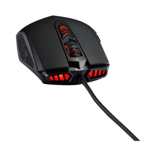ASUS GX860 USB 8.200 DPI Ergonomische Laser Maus mit LED-Beleuchtung schwarz