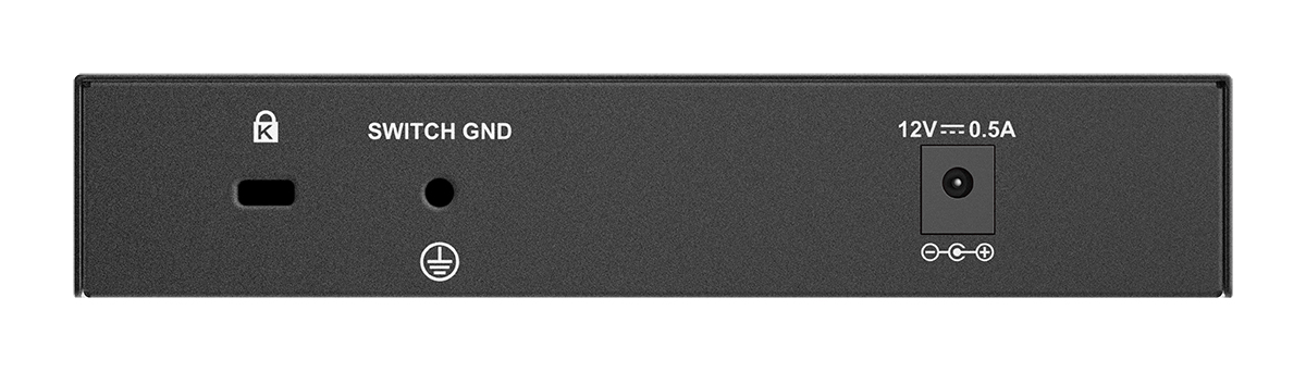 D-Link DMS-107/E 7-Port Multi-Gigabit Unmanaged Switch (2x 2,5G und 5x 1G Ports, lüfterlos, Low Profile, kompaktes Metallgehäuse, QoS, Plug and Play) 7 Ports| 5x 1G| 2x 2,5G