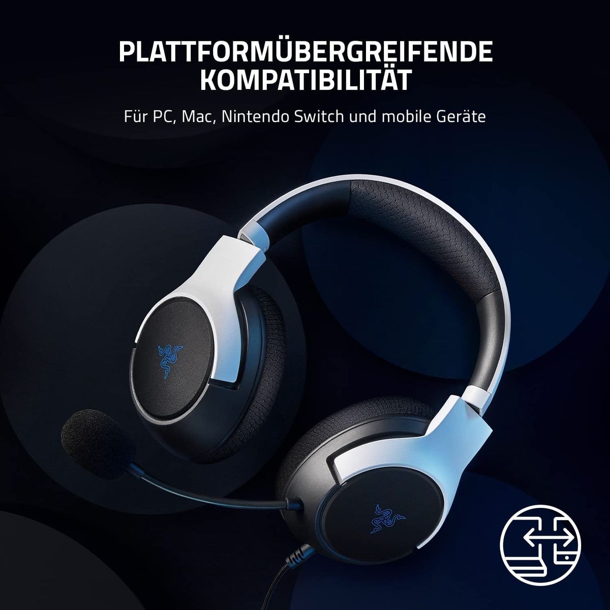 Razer Kaira X for PlayStation 2021 Gaming Headset Stereo 3.5mm Multi-Plattform White/Grey