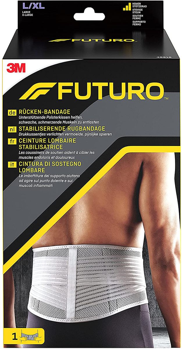 FUTURO Back Brace - Supportive cushioning helps relieve weak, sore muscles - L/XL