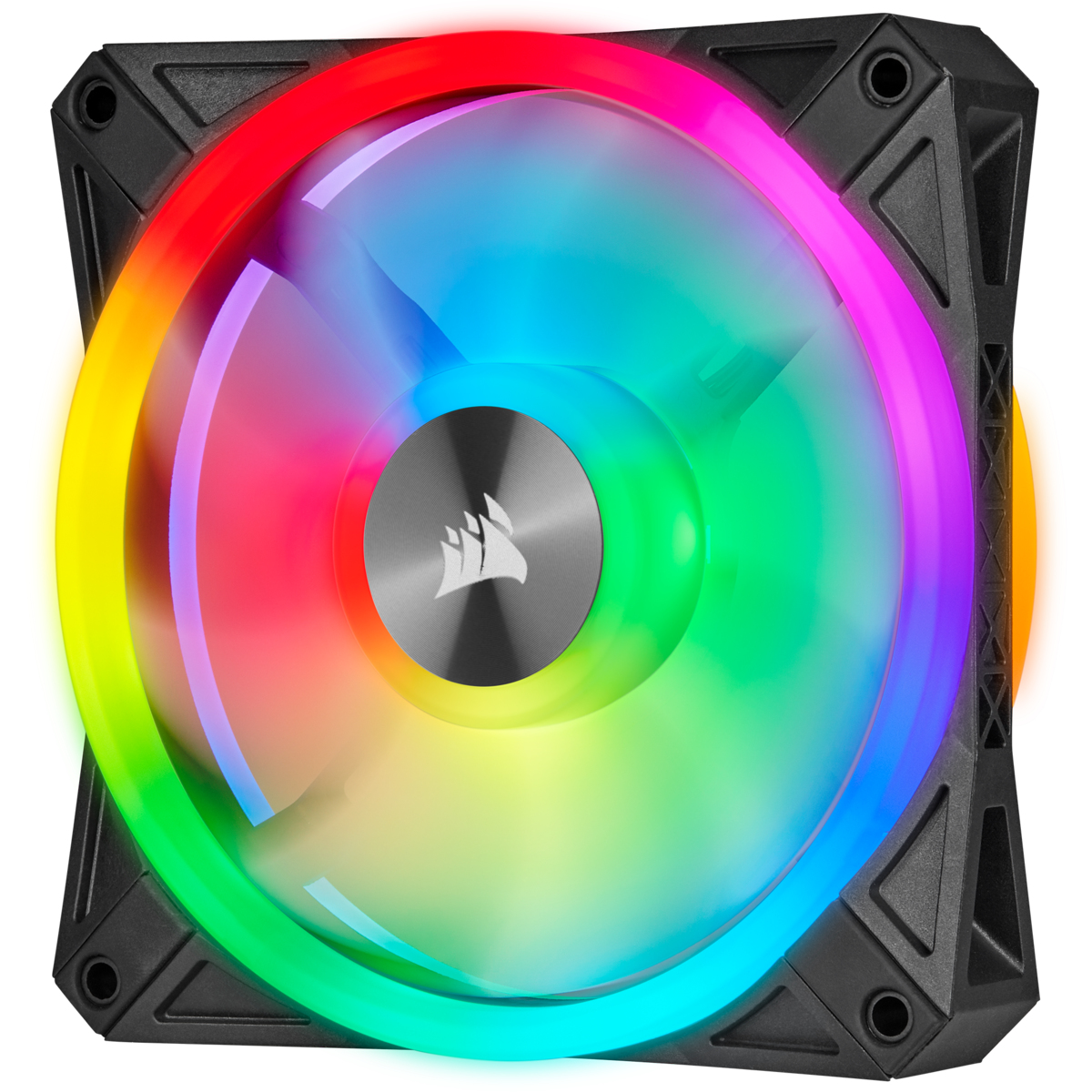 Corsair iCUE QL120 RGB Gehäuselüfter 12 cm PWM 1500 RPM Hydrauliklager RGB Schwarz/Grau