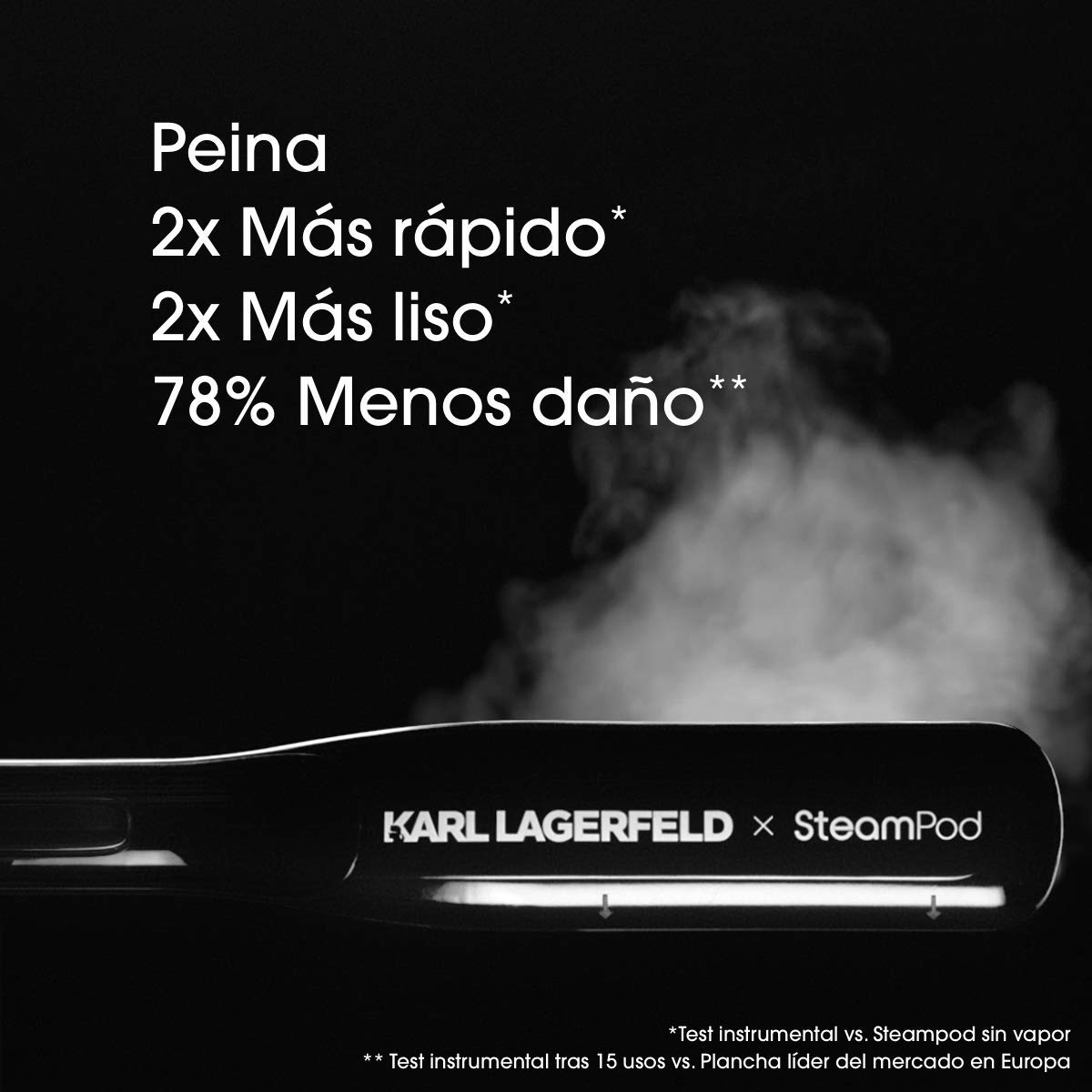 LOreal Professionnel Paris| SteamPod 3.0 Professional steam hair styler for natural waves or straight hair heat control SteamPod 3.0 Karl Lagerfeld