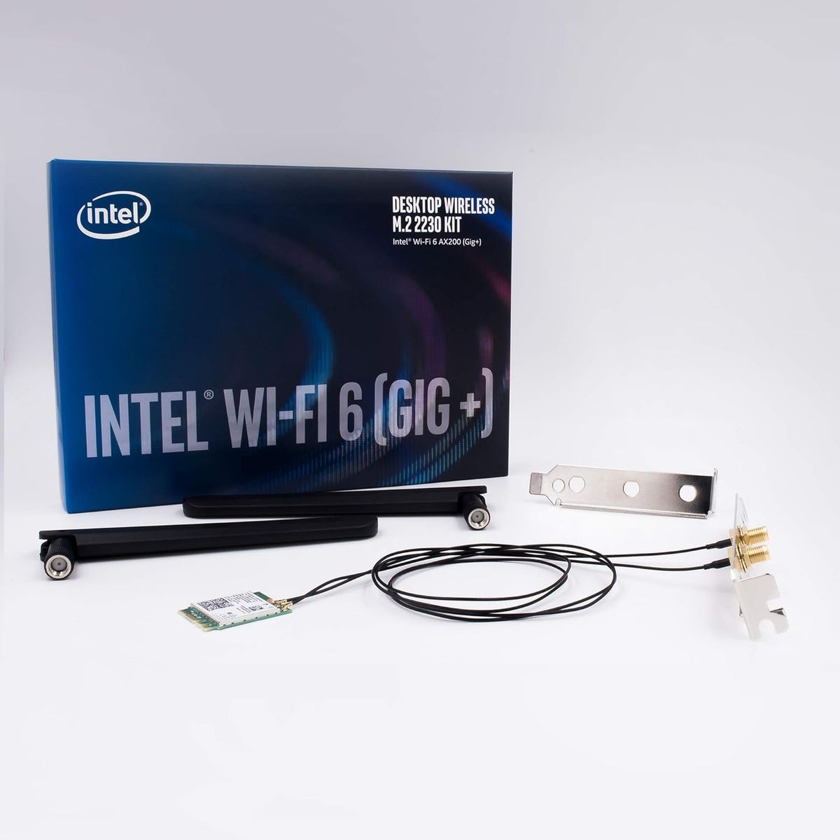 Intel AX200.NGWG.NV Wi-Fi 6 PCIe WLAN-Karte, Dual-Band 2,4/5 GHz, Bluetooth 5, 2400 Mbit/s, M.2 NGW Modul für PC/Laptop