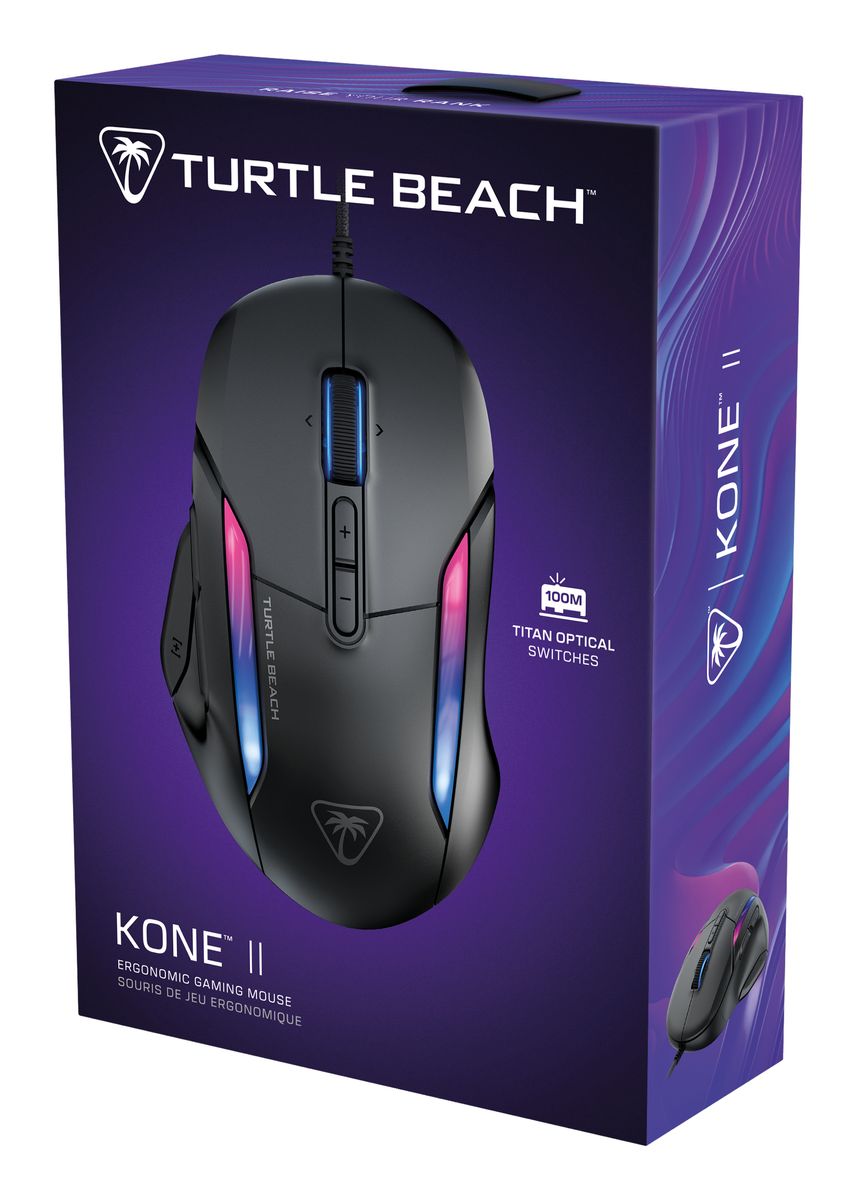 Turtle Beach Kone II Maus Gaming rechts USB Typ-A Optisch 26000 DPI