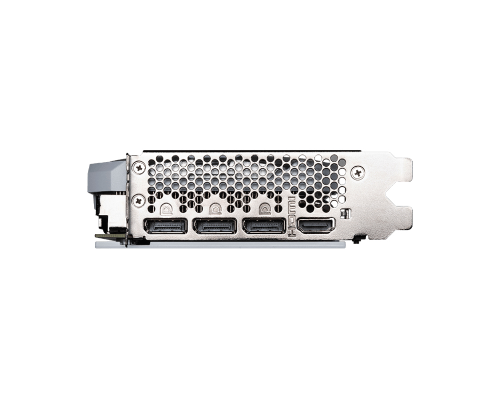 MSI NVIDIA GeForce RTX 4070 VENTUS 2X WHITE 12G OC, 12 GB GDDR6X, PCIe 4.0, 3x DisplayPort, 1x HDMI, 200 W, 8-pin, Aktivkühlung
