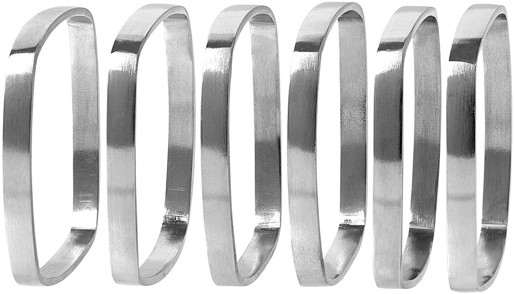 Blomus Napkin Rings Set of 6 Matt Nickel – Opening 63741