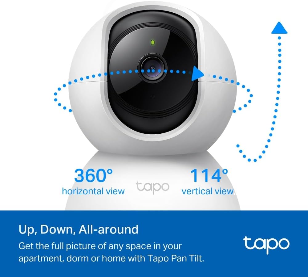TP-Link Tapo C200P2 Sphärisch IP-Sicherheitskamera Drinnen 1920 x 1080 Pixel Tisch/Bank