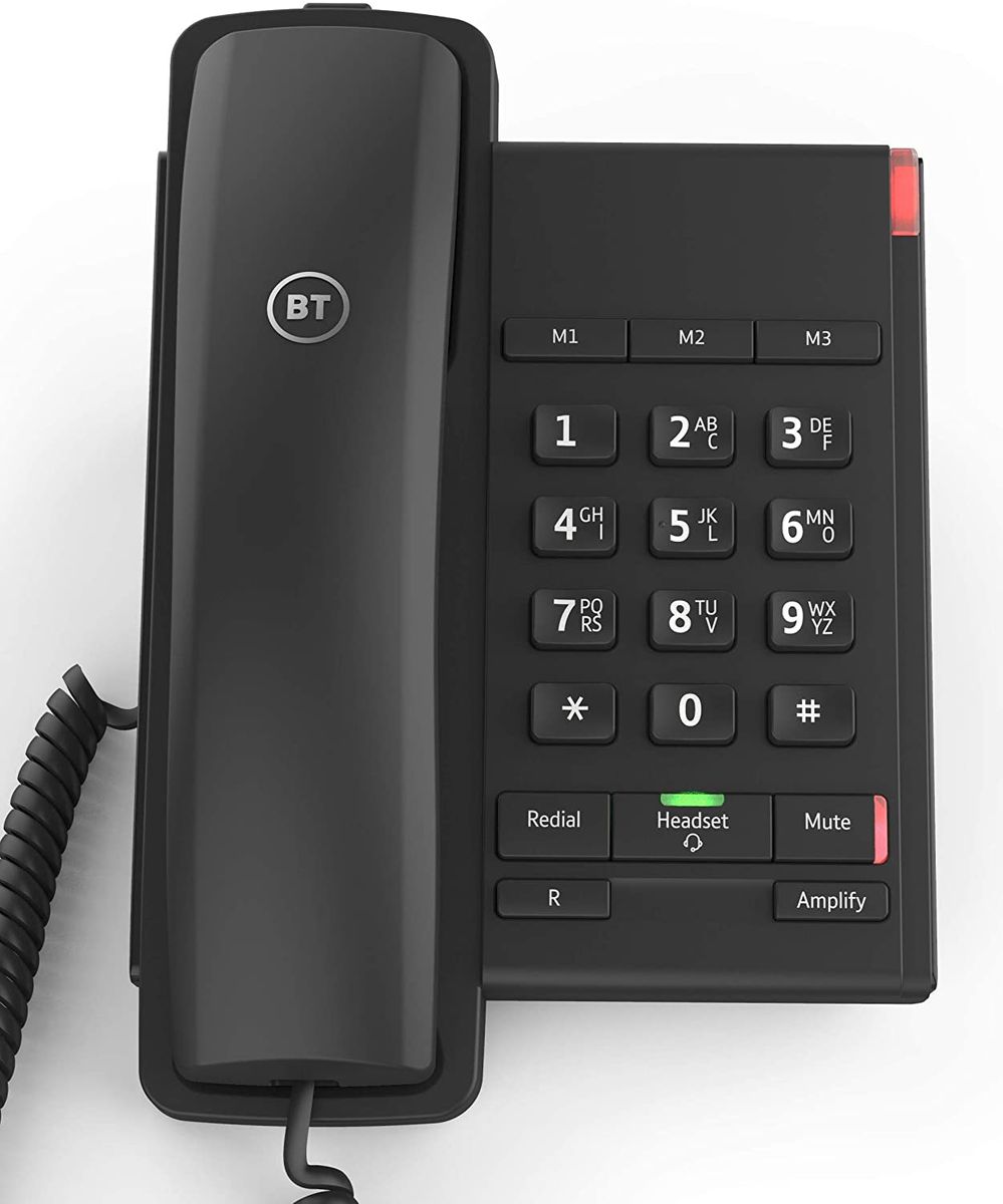 BT Converse 2100 Corded Telephone - Black