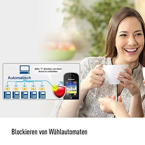 Panasonic KX-TGH720 DECT-Telefon Perleffekt Anrufer-Identifikation