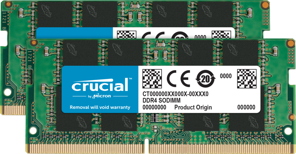 Crucial CT2K16G4SFRA32A 32 GB (2 x 16 GB) DDR4-3200 CL22 1.2 V Laptop SODIMM Arbeitsspeicher
