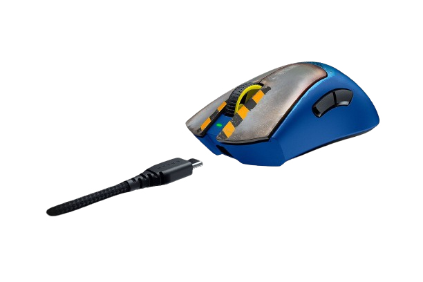 Razer DeathAdder V3 Pro Fortnite Edition Gaming-Maus Rechts RF Wireless + USB-C Optisch 30000 DPI Wiederaufladbar 90 h PTFE