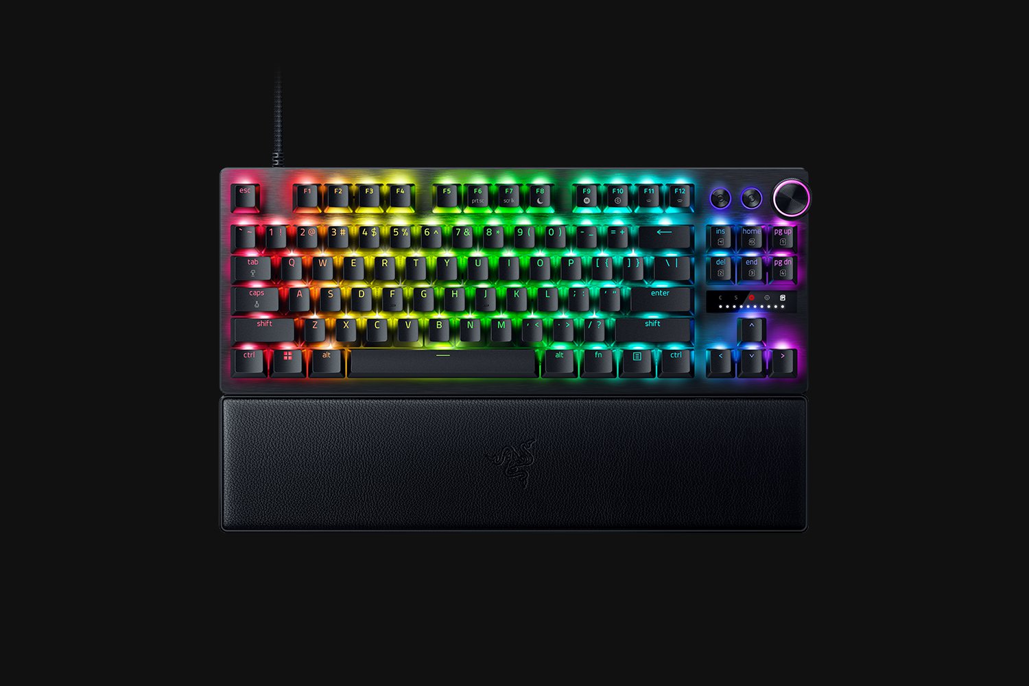 Razer Huntsman V3 Pro TKL Gaming Keyboard Media Buttons Analog Optical Switches Chroma RGB DEU Layout QWERTZ