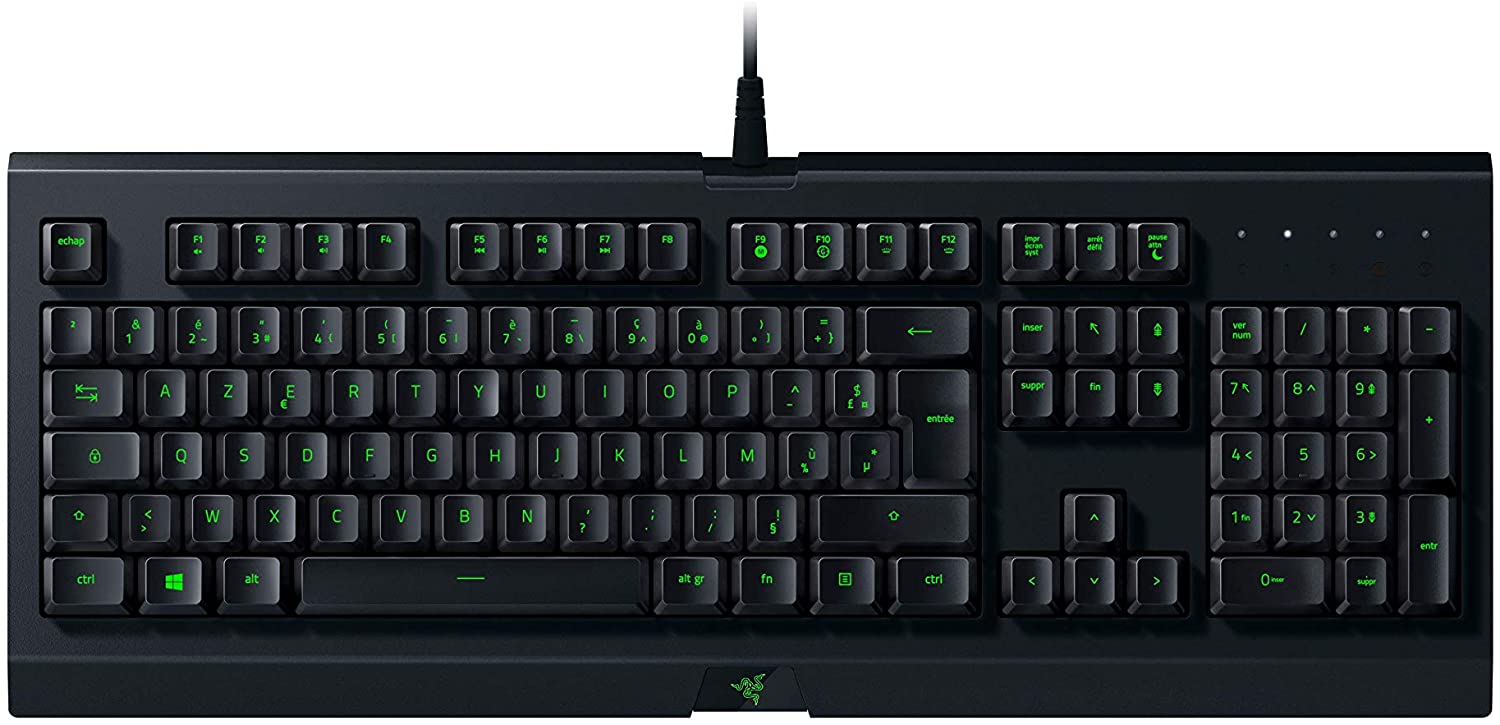 Razer Cynosa Lite Gaming Keyboard Membrane Switches TKL Chroma RGB FRA Layout AZERTY