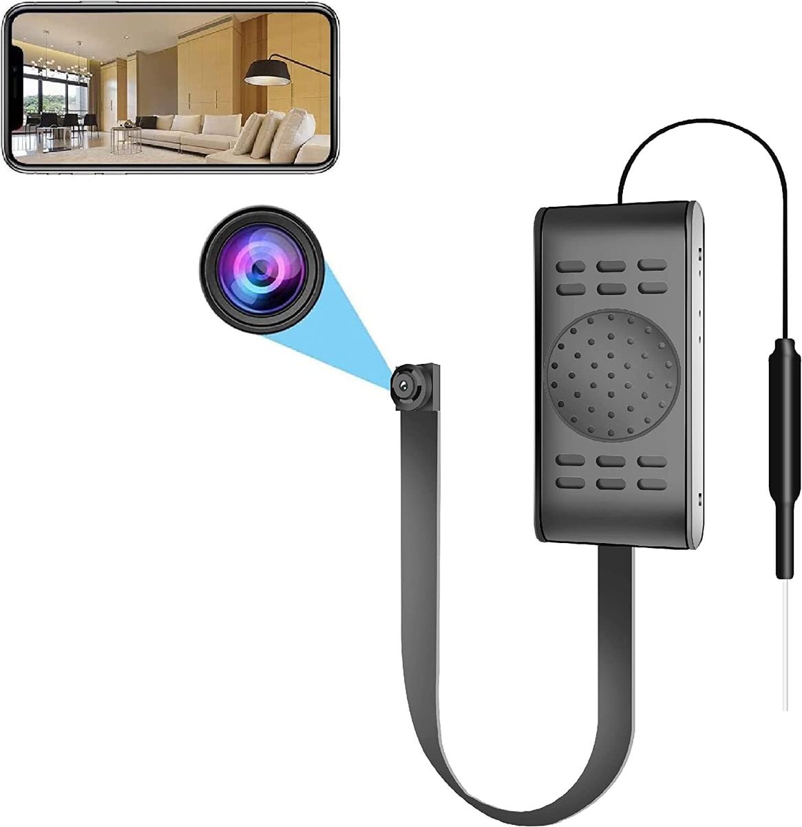 SANPROV Mini Kamera 1080P Überwachungskamera Videorecorder Klein IP Videokamera mit Bewegungsmelder für Home/Office/Wohnungen Sicherheit SANPROV Mini Kamera 1080P Überwachungskamera Videorecorder Klein IP Videokamera mit Bewegungsmelder für Home/Office/Wohnungen Sicherheit