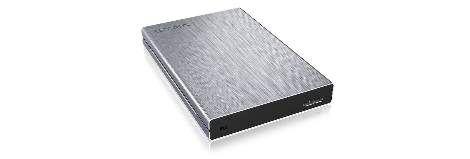 ICY BOX IB-241WP HDD / SSD-Gehäuse Anthrazit, Silber 2.5"