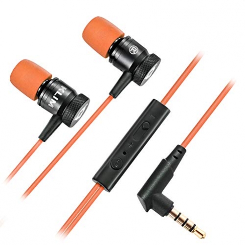 KLIM Fusion 3.5mm Wired In-Ear Köpfhörer orange/schwarz