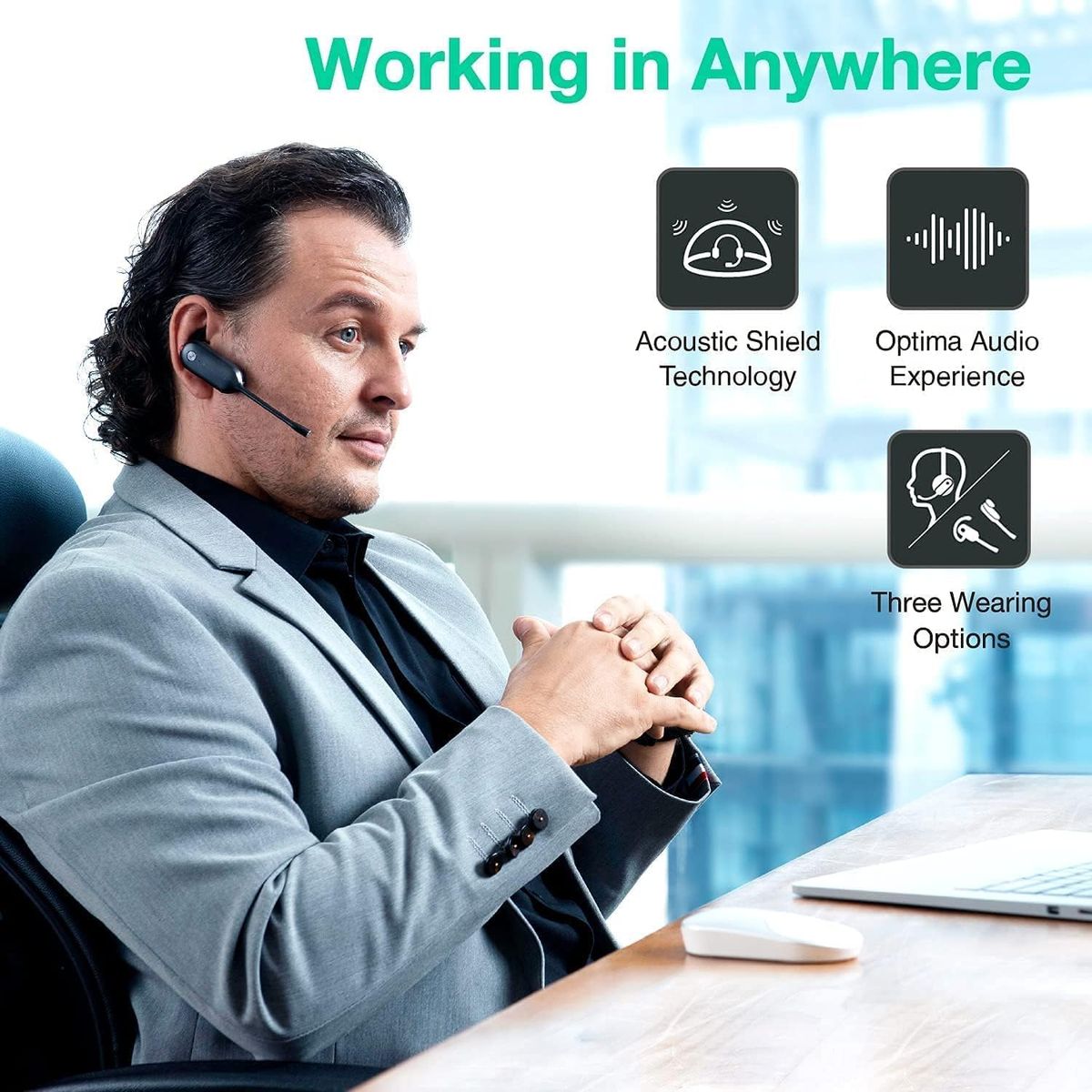 Yealink WH63 Konvertierbares drahtloses DECT-Headset Teams Yealink WH63 Konvertierbares drahtloses DECT-Headset Teams