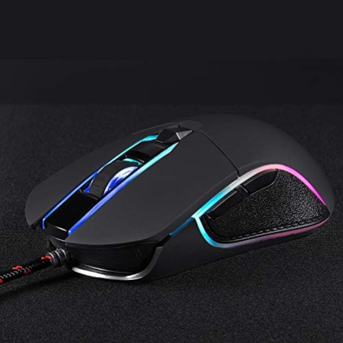 KLIM AIM Chroma Optischer 7.000 DPI Wired RGB-Beleuchtung Gaming Maus Beidhändig