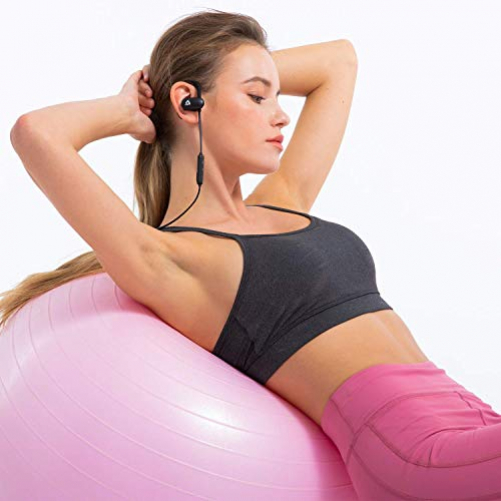 KLIM Fit Bluetooth Sport IPX4 Anti-Schweiß In-Ear Kopfhörer schwarz