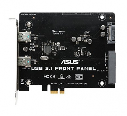 ASUS 90MC03C0-M0EAY0 - interface cards/adapters (USB 3.1, PC, Black)