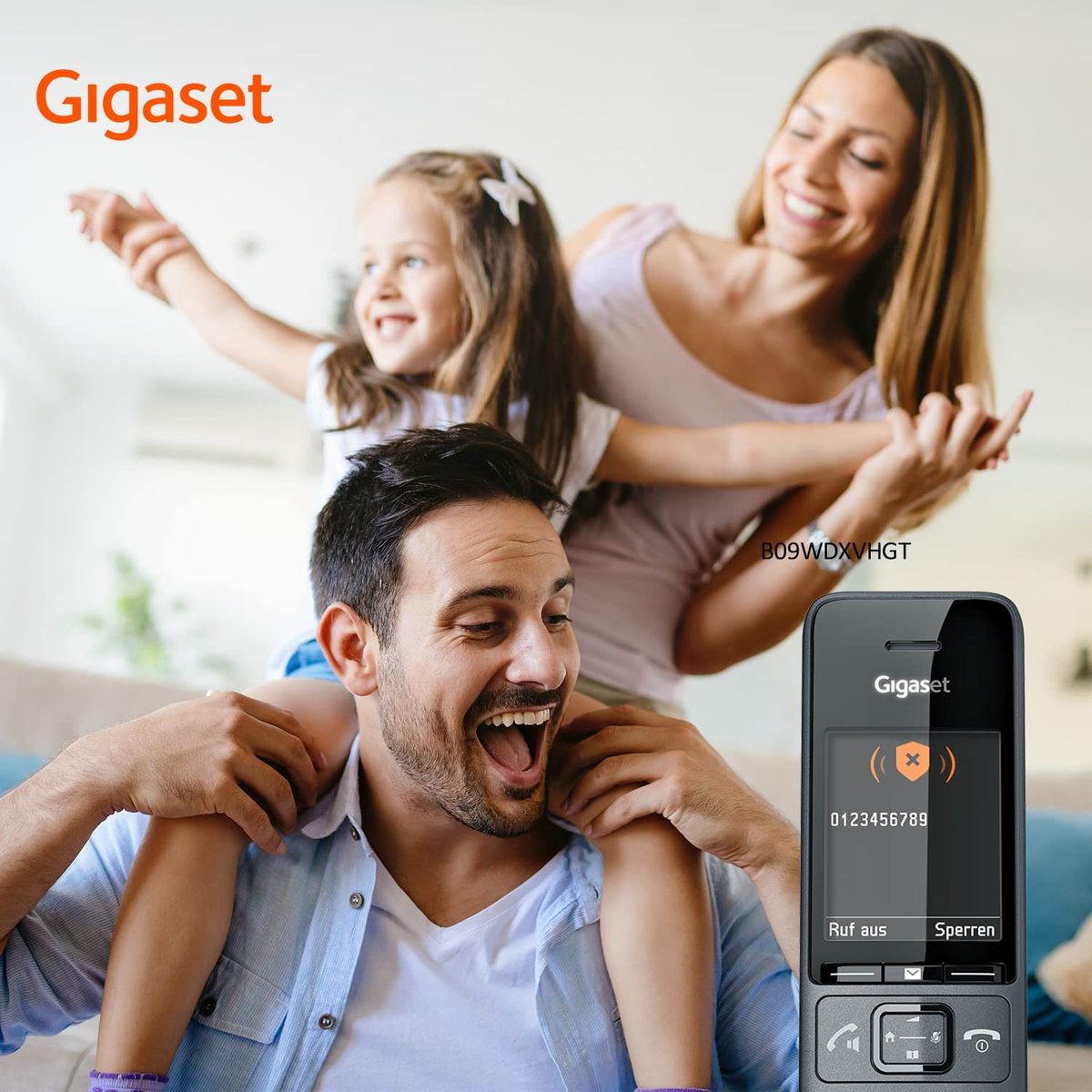 Gigaset Comfort 520A Trio 3 Schnurlose DECT-Telefone Anrufbeantworter- Elegantes Design Beste Audioqualität Freisprechfunktion Anrufschutz Adressbuch 200 Kontakten Titan-schwarz Comfort 520A Trio 3 Telefone AB