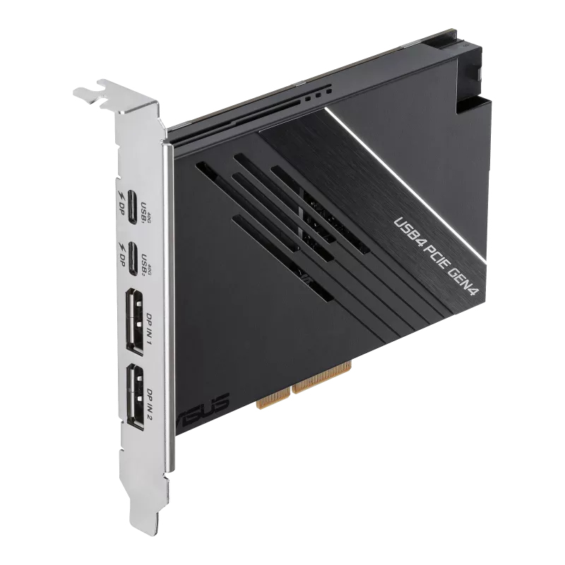 ASUS 90MC0CE0-M0EAY0 USB4 PCIe Gen4 Schnittstellenkarte, USB Typ-C & DisplayPort Ausgang, PCIe 4.0, für PC, Windows 10/11