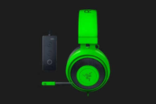 Razer Kraken Tournament Edition Gaming Headset Virtual 7.1 Surround-Sound 3.5mm for PC Green