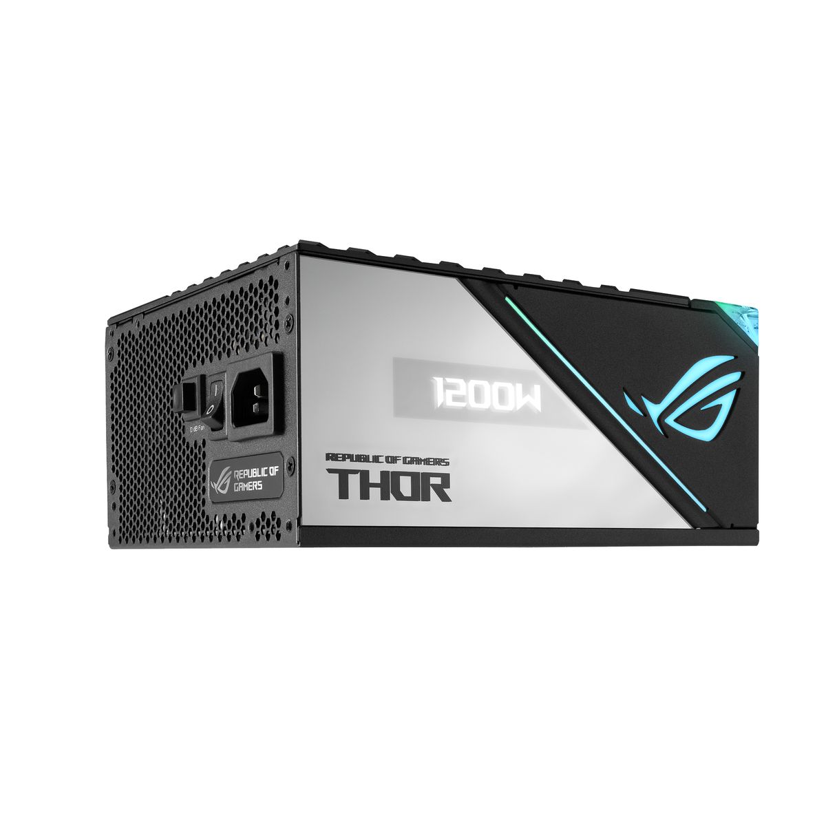 ASUS ROG Thor 1200W Platinum II PC-Netzteil, 80 PLUS Platinum, Voll modular, OLED Power Display, PCIe Gen 5.0 Ready, 24‑Pin ATX, Grau