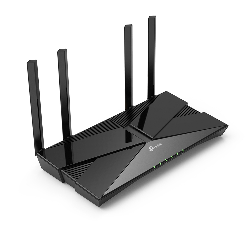 TP-Link XX230v WLAN-Router, Wi-Fi 6 Dual-Band (2,4/5 GHz) 1201 Mbit/s, Gigabit Ethernet, 4x LAN, USB, RJ-45, Schwarz, EU V1.0