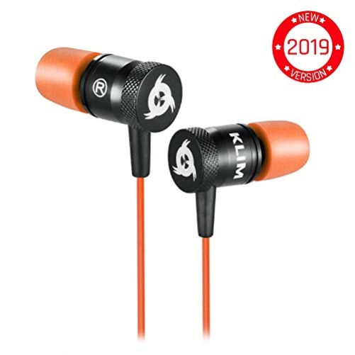 KLIM Fusion 3.5mm Wired In-Ear Köpfhörer orange/schwarz