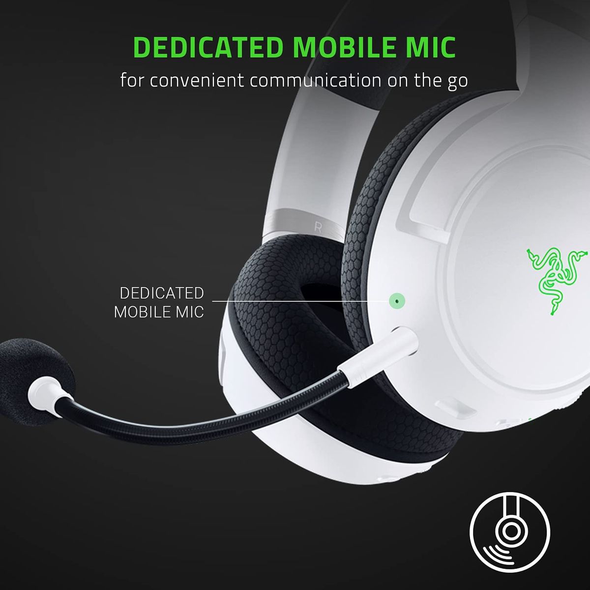 Razer Kaira Pro for Xbox Gaming Headset Wireless Stereo Chroma RGB Mercury