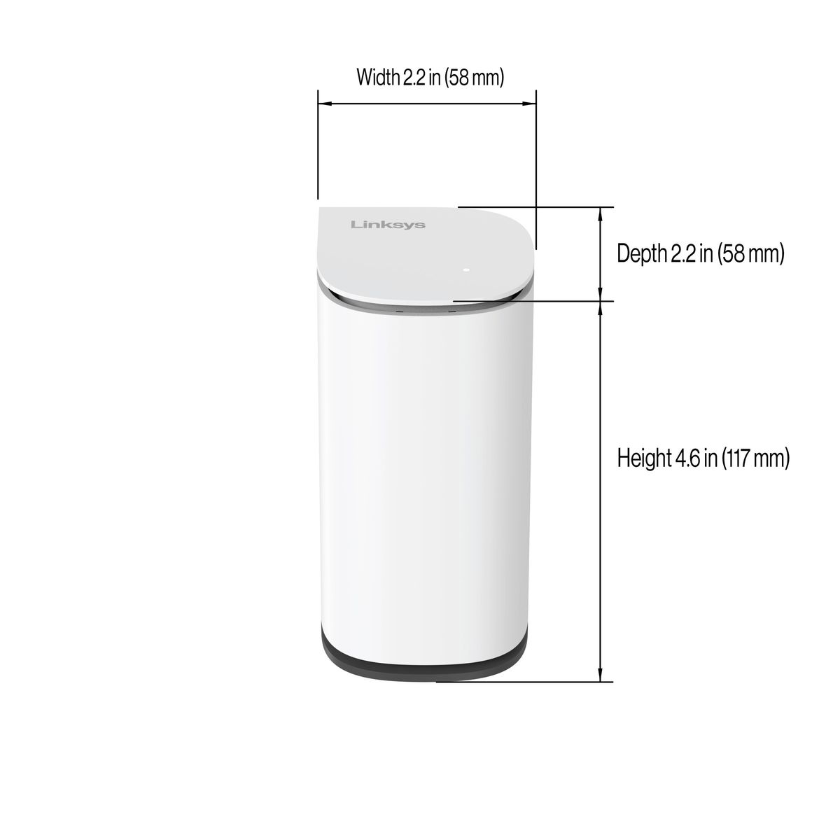 Linksys Velop Micro 6 Mesh-System Dual-Band 2,4/5 GHz Wi‑Fi 6 (802.11ax) 3000 Mbit/s Weiß, 2er Set, interne Antennen, Kombi-Stecker