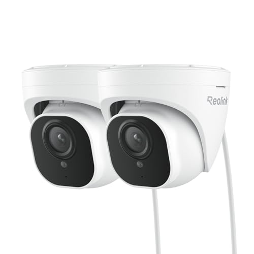 Reolink RLC-820A-2 Pack 4K PoE IP Überwachungskamera Outdoor, Personen-/Fahrzeugerkennung, IP67, 30m Nachtsicht, microSD, Audio, 8MP, 2er Set, Weiß