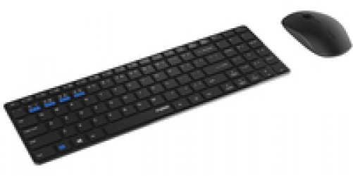 Rapoo 9300M kabelloses Multi-Mode Deskset Tastatur & Maus schwarz DE-Layout