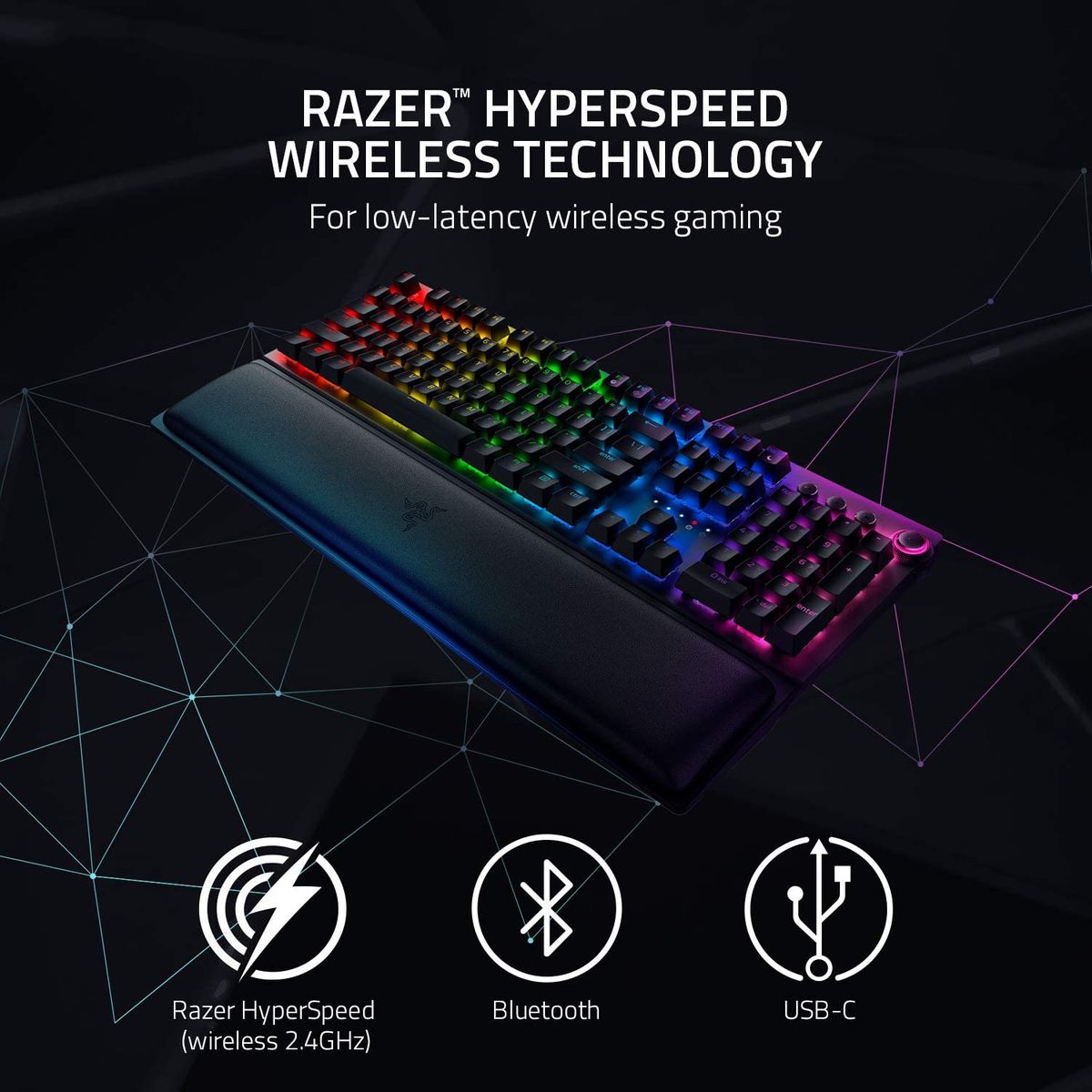 RAZER BlackWidow V3 Pro Mechanisches Keyboard Wireless RGB (USA Layout - QWERTY)