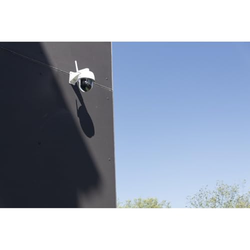 CHACON 34564 Außen-Dome-Überwachungskamera, WLAN, Full HD 1920 x 1080, Nachtsicht bis 12 m, wetterfestes Aluminiumgehäuse, 270° horizontal, 90° vertikal