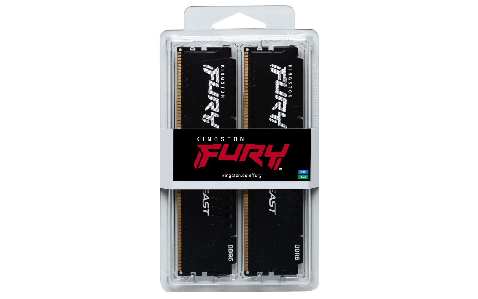 Kingston FURY Beast KF560C36BBEK2-16 16GB (2x8GB) DDR5 6000 MT/s CL36 DIMM, Black, EXPO