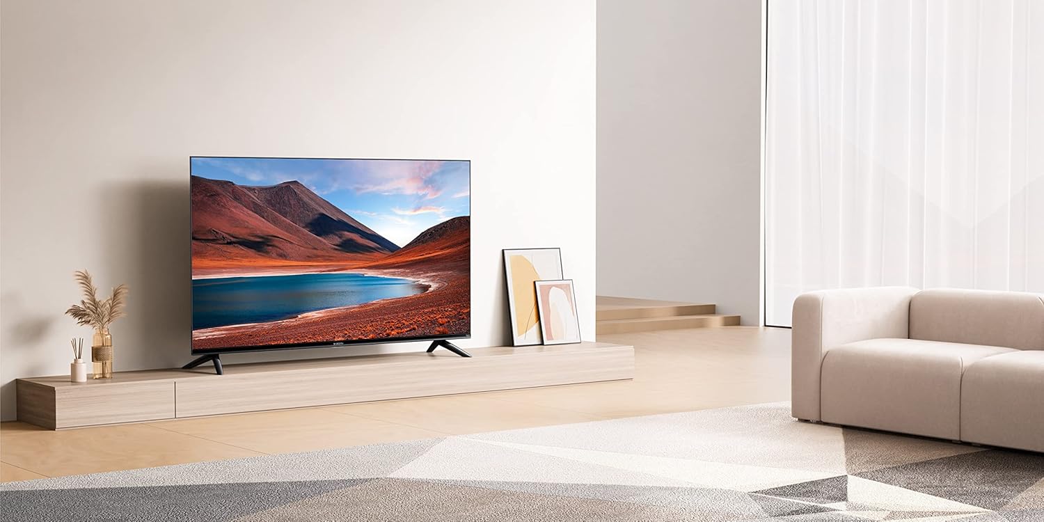 Xiaomi F2 Smart Fire TV 43 Zoll, 108 cm Fernseher (4K UHD, HDR10, Rahmenloses Metallgehäuse, Prime Video, Netflix, Alexa Sprachsteuerung, HDMI 2.1, Bluetooth, USB, Triple Tuner) Modelljahr:2022
