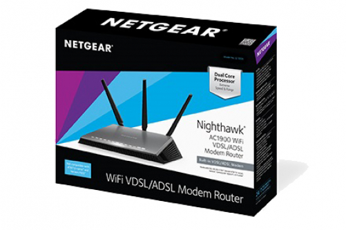 Netgear AC1900 Nighthawk WLAN Router Dual-Band 2.4 GHz/5 GHz Gigabit Ethernet UK