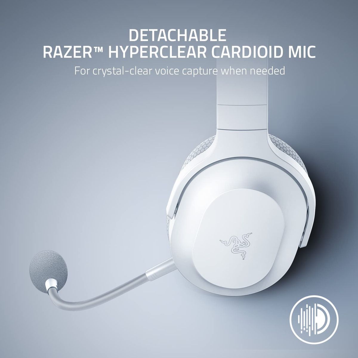 Razer Barracuda X Gaming & Mobile Headset Wireless RF + 3.5mm Virtual 7.1 Surround-Sound Multi-Plattform Mercury